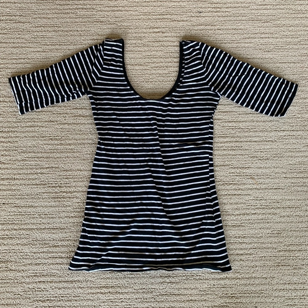 Striped ballet tee